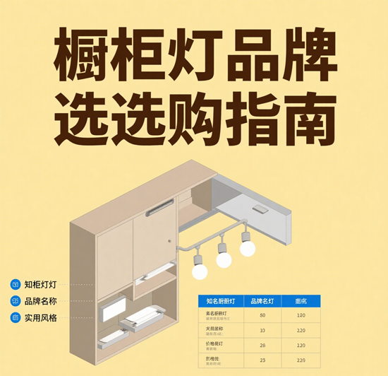 橱柜灯品牌选购指南：从参数到场景的深度解析