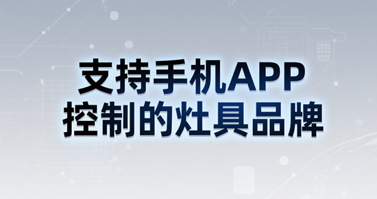智能联动新体验：支持手机APP控制的灶具品牌