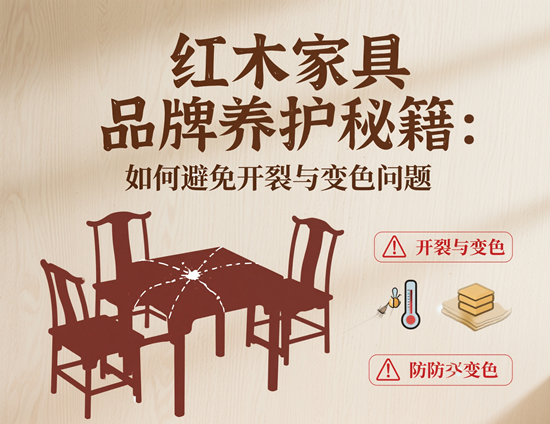 红木家具品牌养护秘籍：如何避免开裂与变色问题