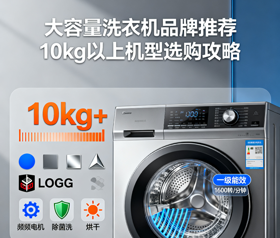 大容量洗衣机品牌推荐：10kg以上机型选购攻略