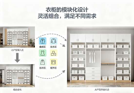 衣柜的模块化设计：灵活组合，满足不同需求