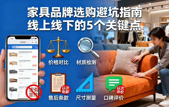 家具品牌选购避坑指南 | 线上线下的5个关键点