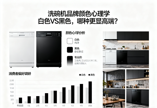 洗碗机品牌颜色心理学：白色VS黑色，哪种更显高端？
