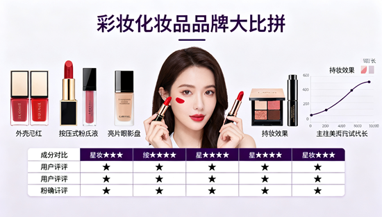 彩妆化妆品品牌大比拼：YSL、Armani、NARS谁更持久？
