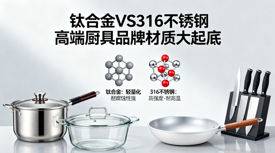 钛合金VS316不锈钢：高端厨具品牌材质大起底