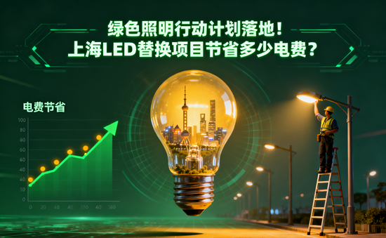 绿色照明行动计划落地！上海LED替换项目节省多少电费？