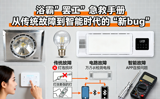 浴霸“罢工”急救手册：从传统故障到智能时代的“新bug”