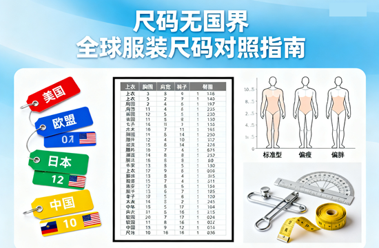 尺码无国界：全球服装尺码对照指南