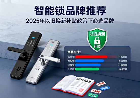 智能锁品牌推荐：2025年以旧换新补贴政策下必选品牌