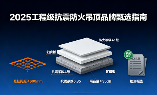 安全至上，品质领航：2025工程级抗震防火吊顶品牌甄选指南