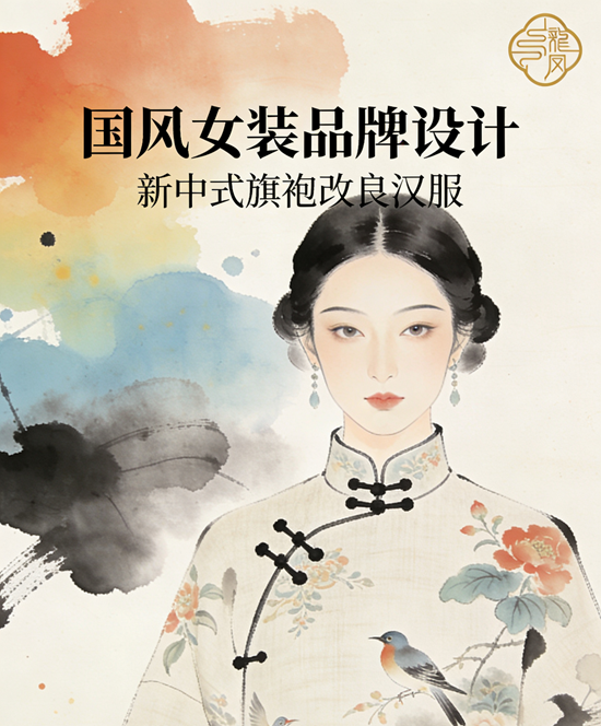 国风女装品牌设计 | 新中式旗袍改良汉服