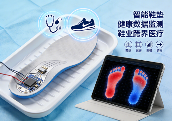 智能鞋垫监测健康数据，鞋业品牌跨界医疗赛道新风口