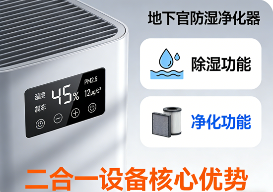 地下室防潮净化器品牌测评：除湿+净化二合一设备解析