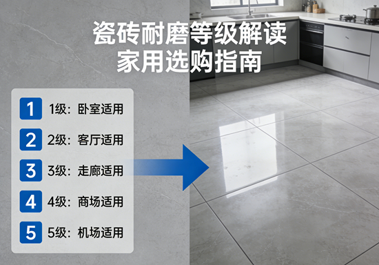 瓷砖耐磨等级解读：家用选购指南