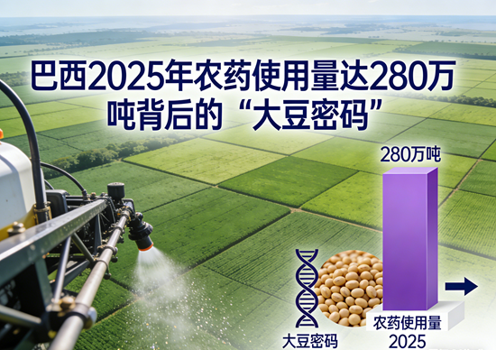巴西2025年农药使用量达280万吨背后的“大豆密码”