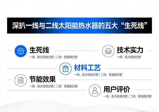 冰火两重天：深扒一线与二线太阳能热水器的五大“生死线”