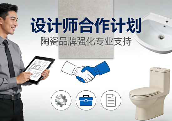 设计师合作计划：陶瓷品牌强化专业支持