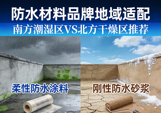 防水材料品牌地域适配：南方潮湿区VS北方干燥区推荐
