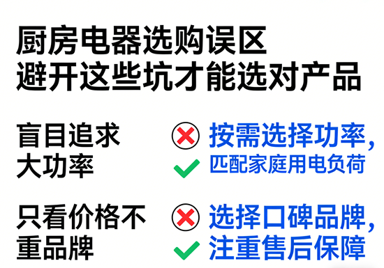 厨房电器选购误区：避开这些坑才能选对产品