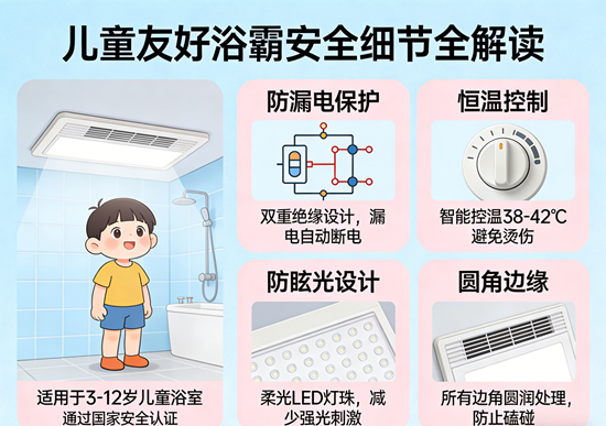 浴霸品牌儿童友好设计：安全细节全解读