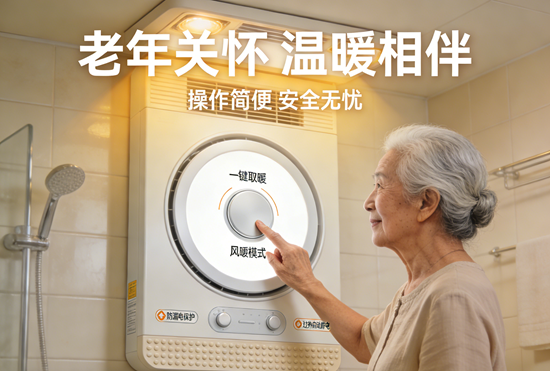 浴霸品牌老年关怀：操作简便与安全防护