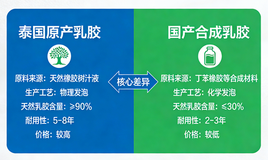 乳胶床垫深水区：泰国原产真的香？还是国产合成更实用？