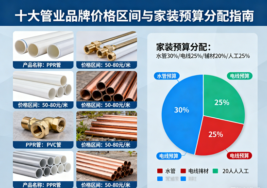 十大管业品牌价格区间与家装预算分配指南