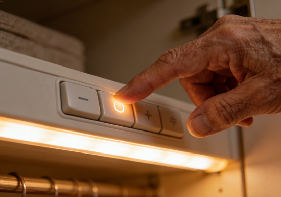 别让爸妈的世界陷入黑暗：3款“巨无霸”按键衣柜灯，把安全感装进他们的手心