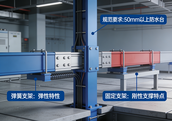 母线槽安装支架选型：弹簧支架vs固定支架，专业解析与实战指南